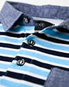 Boys Black & Blue Polo shirt B2007