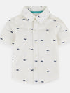 Boys Spectacle Casual Shirt White - 538