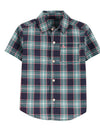 Boys Carter's Check Casual Shirt Blue - 535