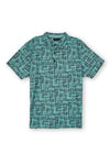 Men Top Polo Sea Green-585