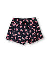 Baby Girls Printed Shorts Black-667