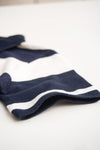 Boys Stripes Polo White & Blue - 582