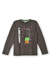 Boys Full Sleeve T-Shirt Grey - BFS - 41