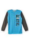 Boys Full Sleeve T-Shirt Blue - BFS - 08