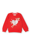 Girls Sweat Shirt Red-22 GS 36