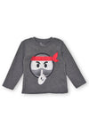 Boys Full Sleeve Shirt Grey - BFS - 15