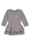 Girls Frock Grey-113