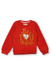 Girls Sweat Shirt Red-22 GS 45