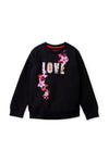 Girls Sweat Shirt Black 22 GS 13