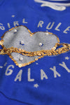 Girls Sweat Shirt Blue-22 GS 40