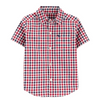 Boys Carter's Check Casual Shirt Red - 540