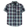 Boys Carter's Check Casual Shirt Blue - 535