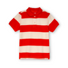 Boys Stripes Polo Orange & White - 584